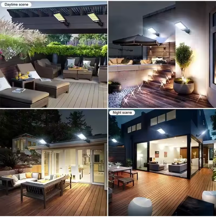 SolarGuard™ – Lampes solaires LED d’extérieur avec détecteur de mouvement (lot de 6)